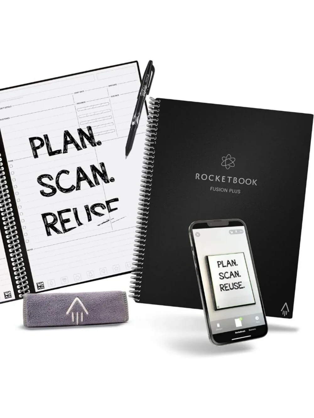 Reusable Smart Notebook Planner | 8.5x11 Letter Size | Notetaking & Planning
